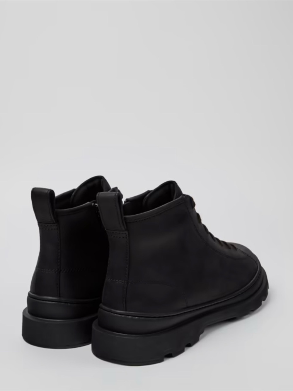 Camper Brutus Black Leather Lace-Up Ankle Boots  - Sz 11/44, NWOB - Picture 3 of 15
